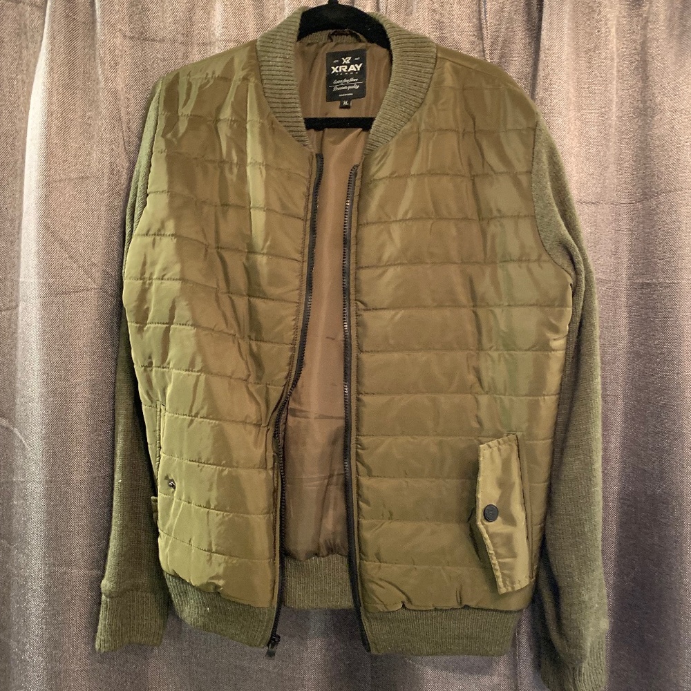 Brown/Green Bomber Jacket